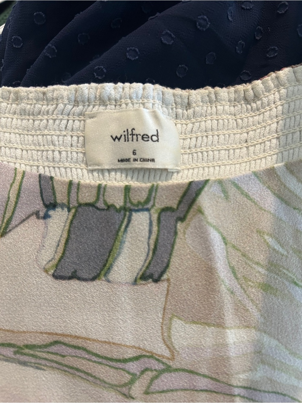 Wilfred Pastel Floral Slip Dress in Cream, Green and Gray - Picture 3 of 3